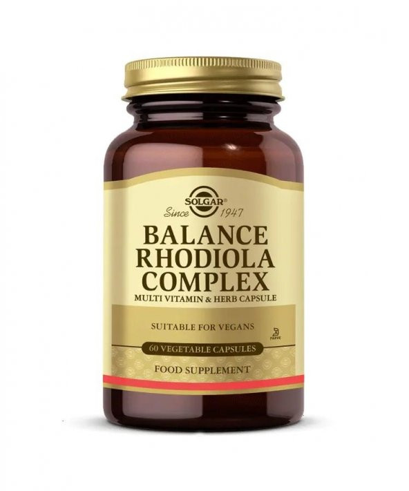 Solgar Balance Rhodiola Complex 60 Kapsül