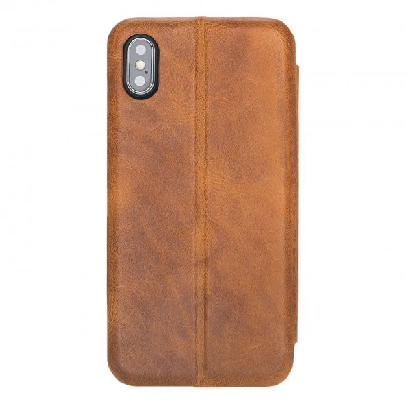 Bouletta Apple iPhone XS Max Uyumlu Deri Kapaklı Kılıf SFB V18 - 3