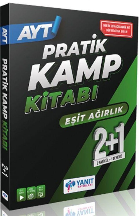 AYT Eşit Ağırlık 2+1 Pratik Kamp Kitabı Yanıt Yayınları