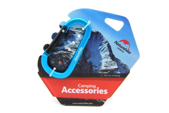 Naturehike D-Type Karabina 8 cm Mavi