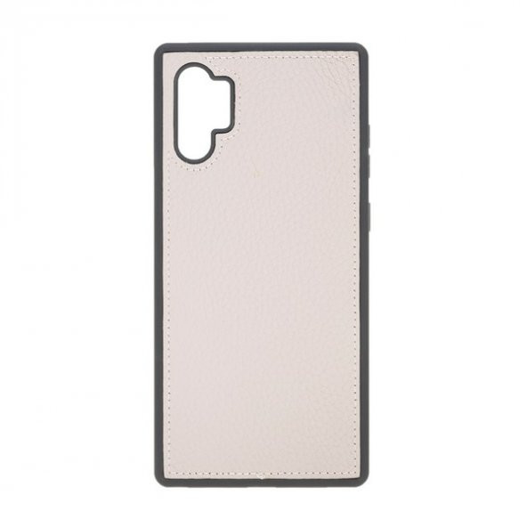 Samsung Galaxy Note 10 Plus Uyumlu Deri Cüzdanlı Kılıf ERC3 Bej - 3