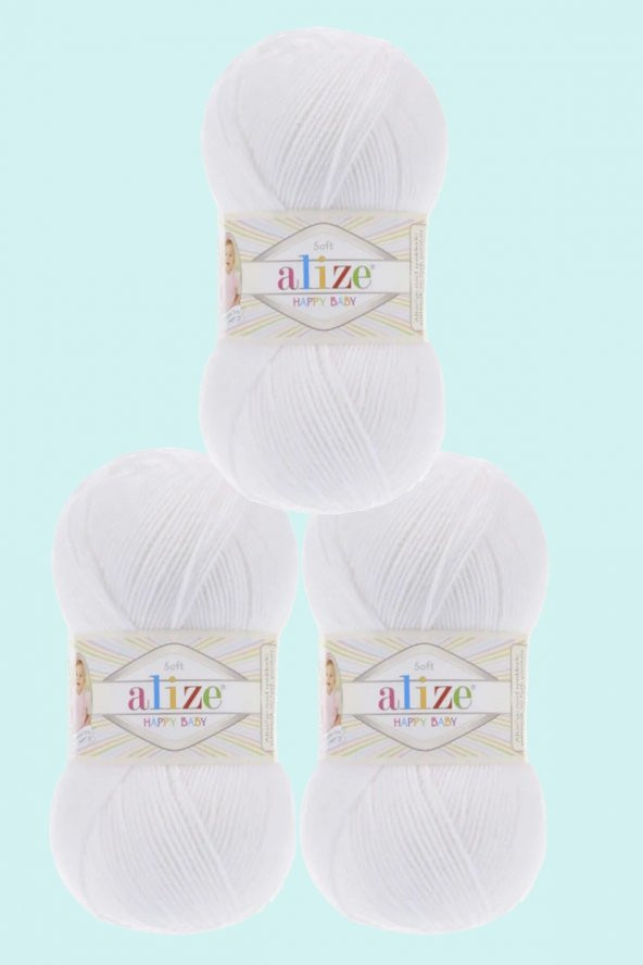 Alize Happy Baby 055 (3 ADET ) El Örgü Ipi 100 Gr