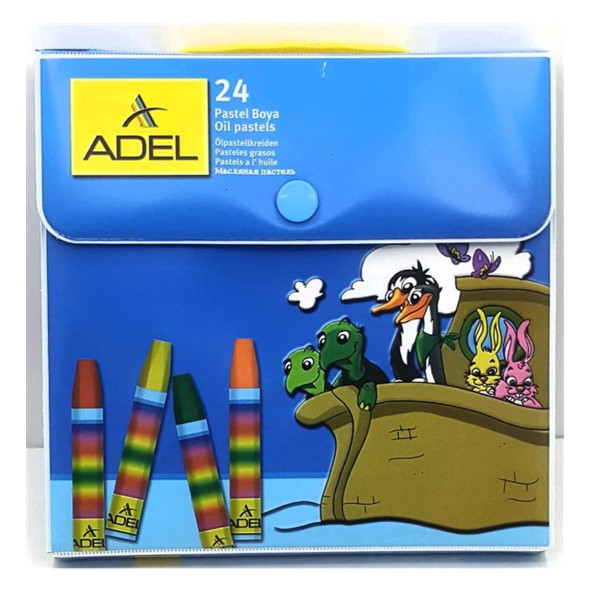 Adel Çantalı Pastel Boya 24 Renk 4281824000 - 2