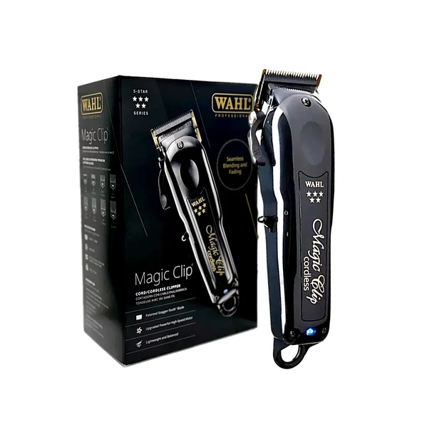 Wahl Magic Clip Kablosuz  Siyah Titanyum DLC Kaplamalı Bıçaklar Tıraş Makinesi