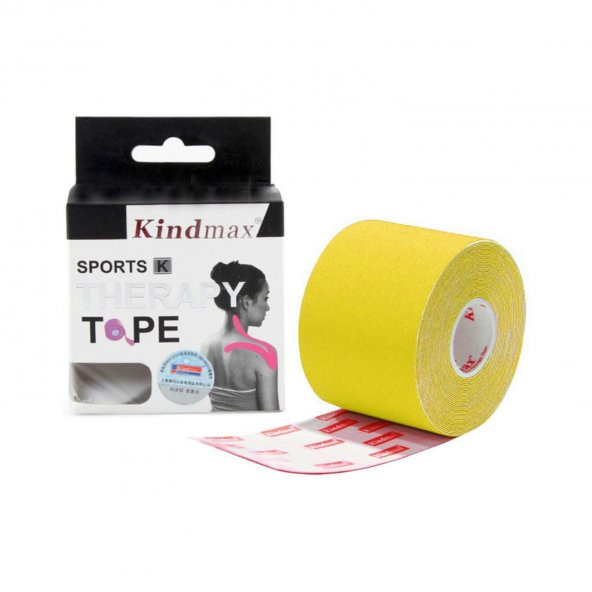 Kindmax Sporcu Bandı Kinesio Tape Sarı Renk