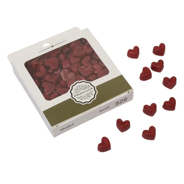 Mühür Mumu Eritme Kalp Boncuk Paket Model No: 529 KIZIL MERCAN ürün görseli