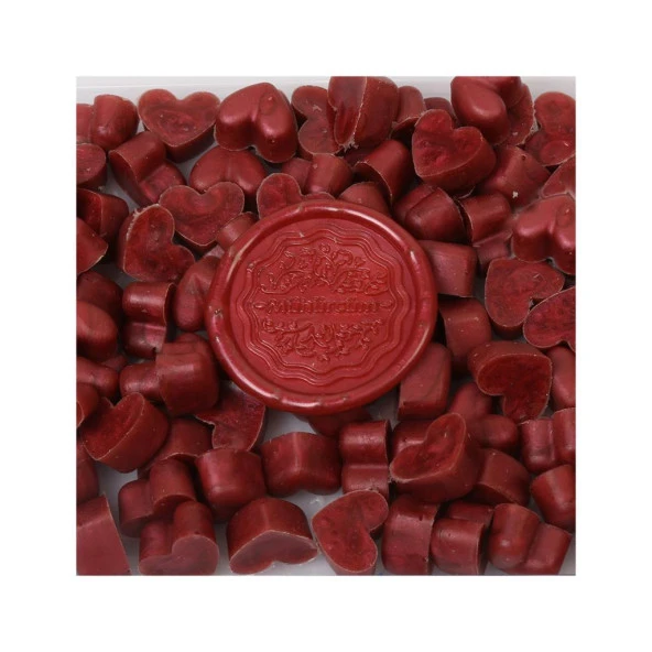 Mühür Mumu Eritme Kalp Boncuk Paket Model No: 529 KIZIL MERCAN - Resim 2