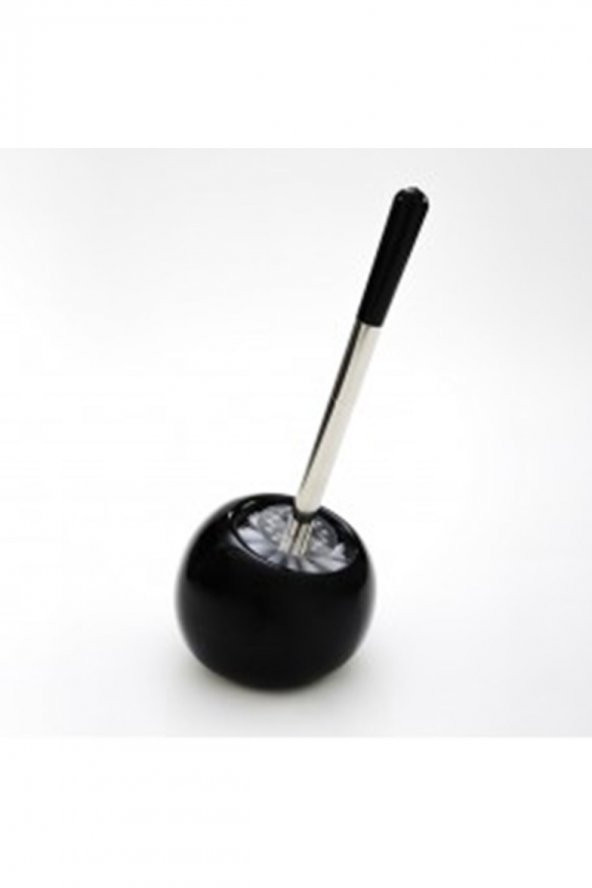 Seramik Yuvarlak Siyah Renk Tuvalet Fırçası Wc Fırçası