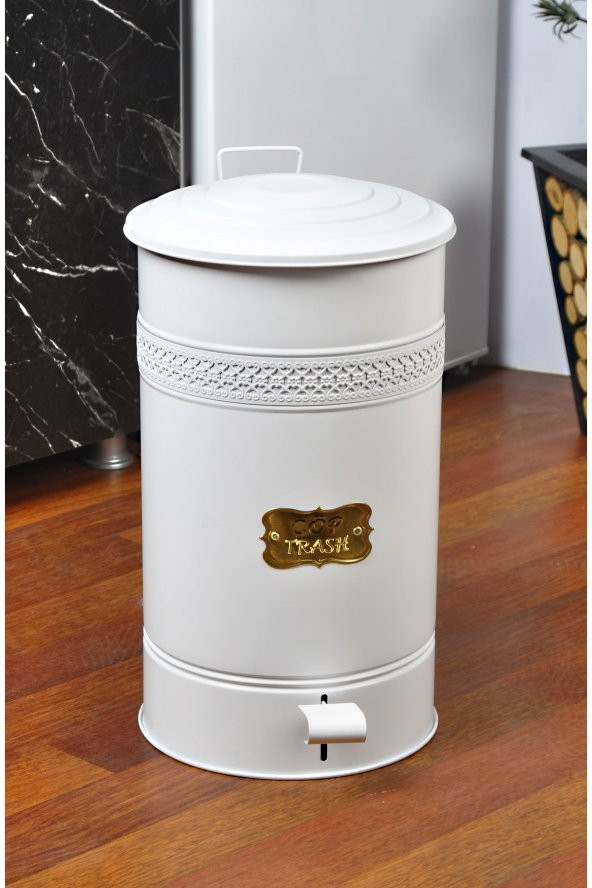 Metal Pedallı Mutfak Banyo 30litre Çöp Kovası