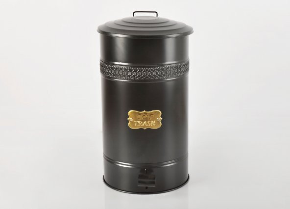Siyah Pedallı Çöp Kovası 30 lt