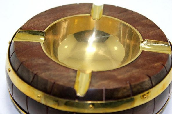 Pirinç Kül Tablası Dekoratif Hediyelik - 2