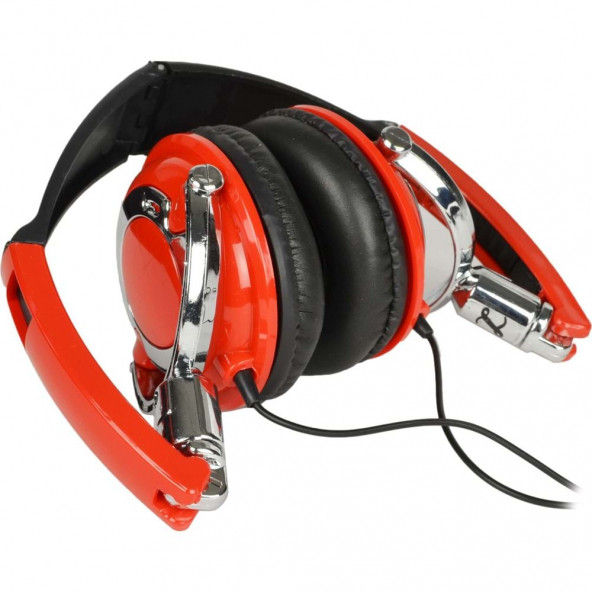 Daytona El-1054c Kırmızı Mikrofonlu Kulaküstü Kulaklık 110db Volume Kontrol Uyumlu
