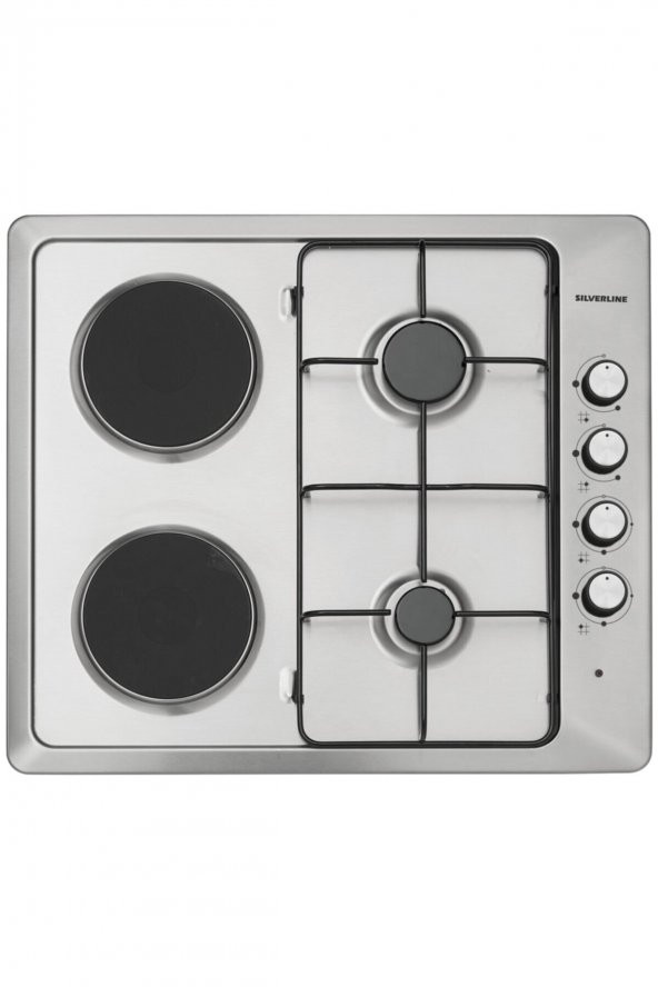 Sılverlıne 5021.30 2Gaz 2Elektrik Inox Ankastre Ocak