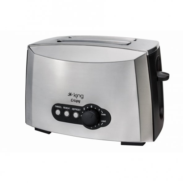 King K-2175 Crispy Ekmek Kızartma Makinesi - Gri