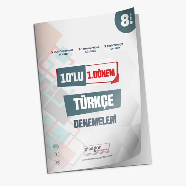 Zekaküpü Pisagor 8.Sınıf 10lu 1.Dönem Türkçe Denemeleri