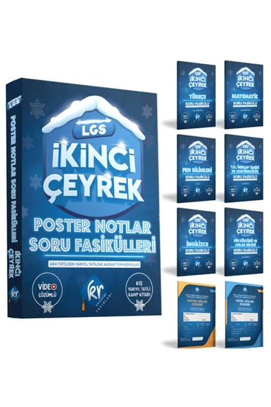Kr Akademi 8.Sınıf LGS Poster Notlar Soru Fasikülleri İkinci Çeyrek 2023