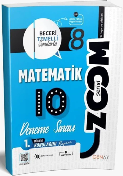 Günay 8. Sınıf 1. Dönem Matematik Zoom 10 Deneme