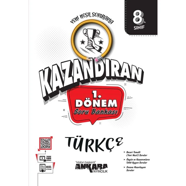Ankara LGS Kazandıran 8.Sınıf 1.Dönem Türkçe Soru Bankası