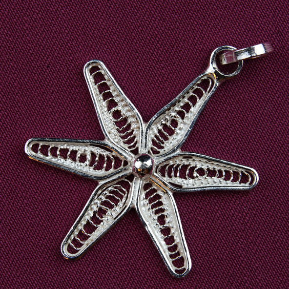 Yıldız Formlu Telkari Kolye Ucu ürün görseli 1