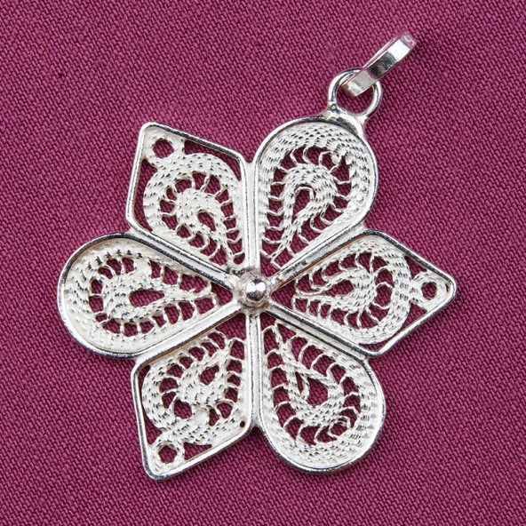 Yıldız Formlu Telkari Kolye Ucu ürün görseli 1