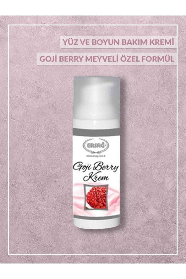 Goji Berry Meyveli Özel Formülü - Yüz Ve Boyun Bakım Kremi