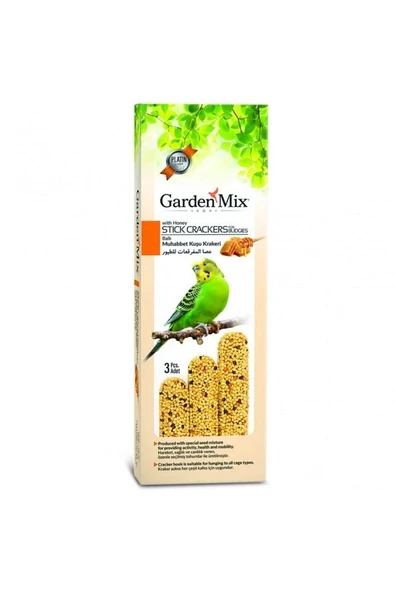 Muhabbet Kuşu Bakım Seti 4’lü Ballı Kuş Yemi 1 Kg - Gaga Taşı-ballı Kuş Krakeri-kuş Kumu - 3