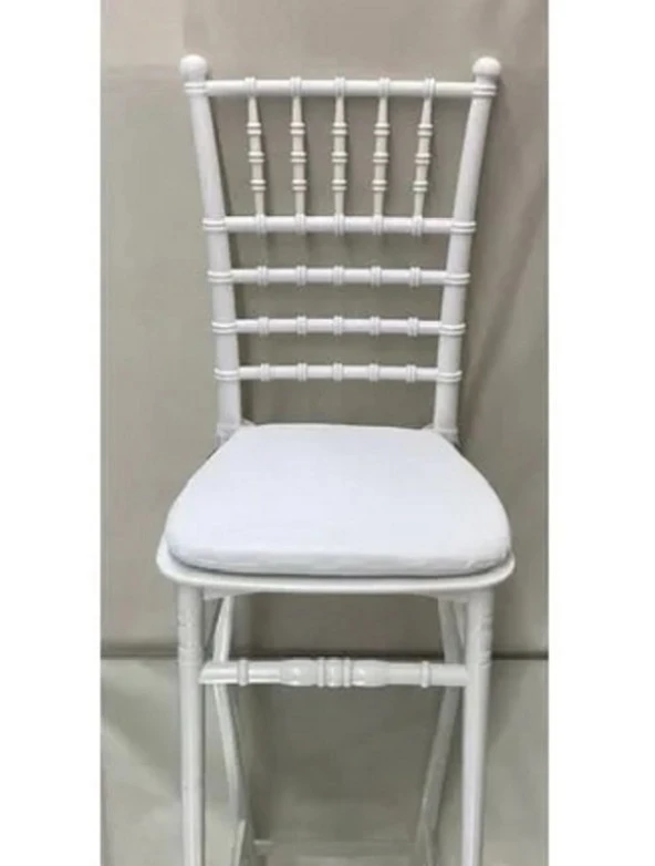 Mandaş Düğün Sandalyesi İçin Minder, Kalın Özel Yapım (36x40)-Beyaz