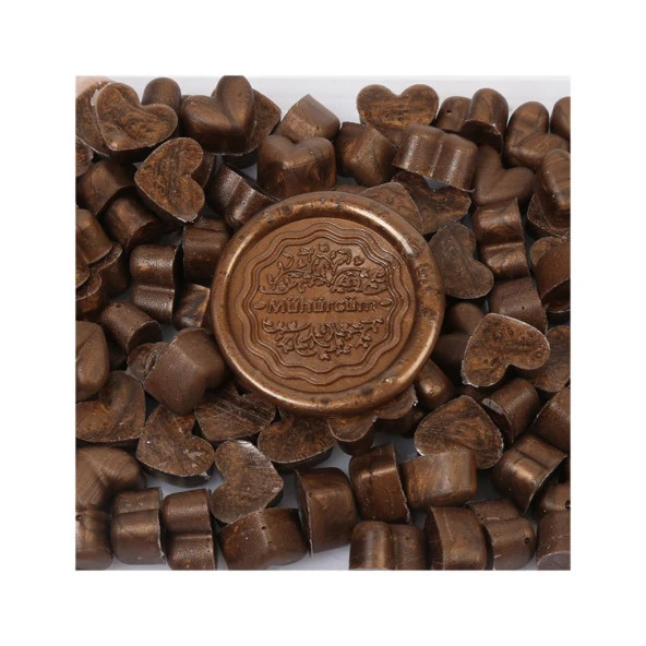 Mühür Mumu Eritme Kalp Boncuk Paket Model No:541 SEDEF KOYU BRONZ - Resim 2