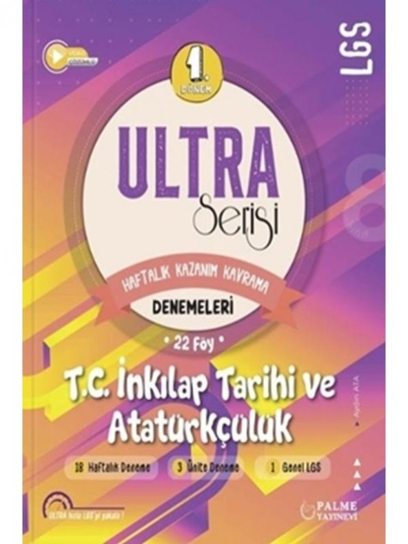 PALME 8.SINIF ULTRA İNKILAP TARİHİ DENEMELERİ (1.DÖNEM**)