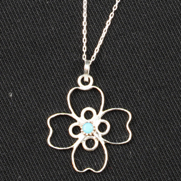 Yonca Formlu  Kolye  Ucu