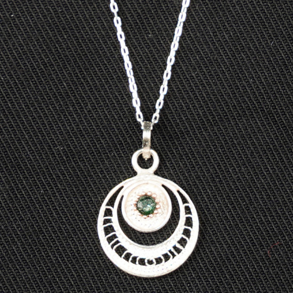 Yeşil Taşlı Kolye Ucu ürün görseli 1