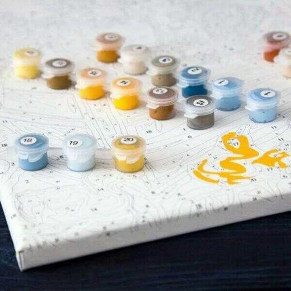 Kadının Duruşu Sayılarla Boyama Seti - Resim 3