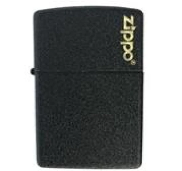 Zippo Logo Design Black Çakmak