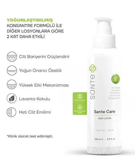 Sante Plus Sante Care Cilt Bakım Losyonu 125 ML (Uyuz, Kaşıntı) - 2