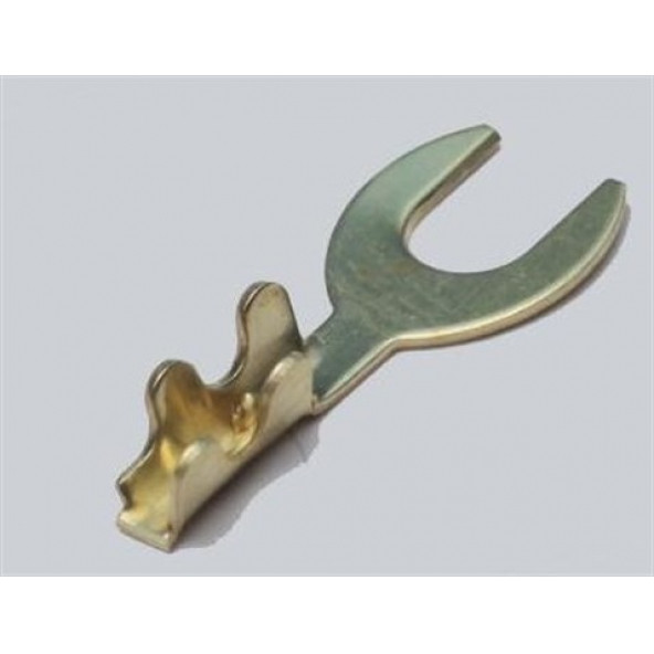 4.8 mm Çatal Y Tipi İzolesiz Kablo Ucu (10 Adet) - 2