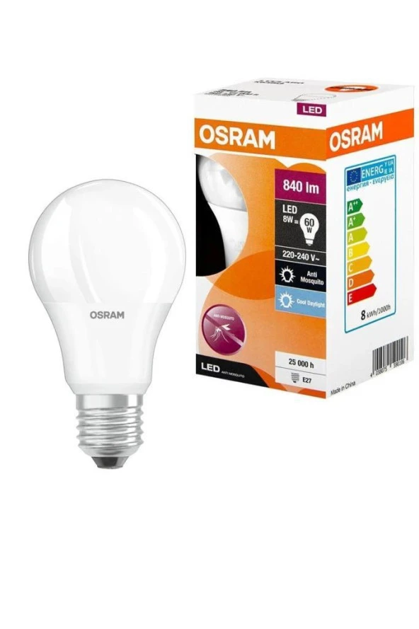 Osram LVCLA60 8W (60W) Sinek Kavucu Led Ampul Beyaz  - 6500K