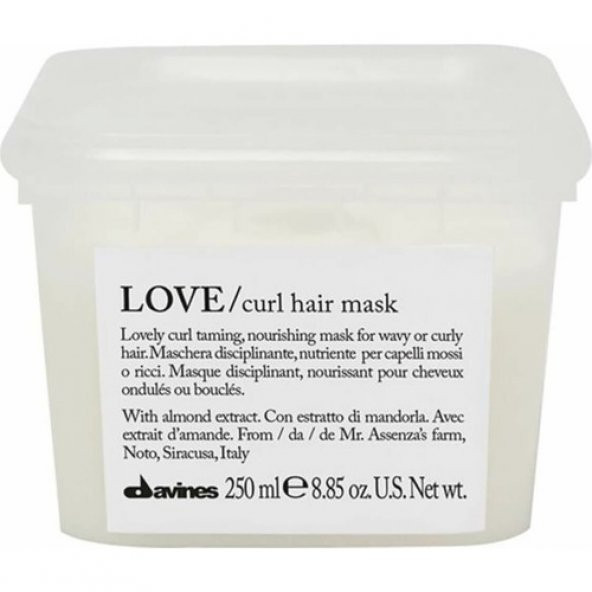 Davines Professional Davines Love Curl Hair Mask Kıvırcık Saçlar Için Bukle Belirgenliştirici Maske 250 ml