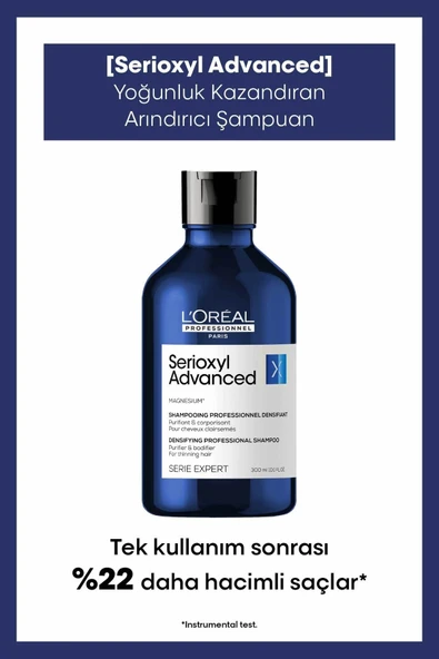 Loreal Professionnel Serie Expert Serioxyl Incelmiş Saç Için Yoğunluk Kazandıran Şampuan 300Ml