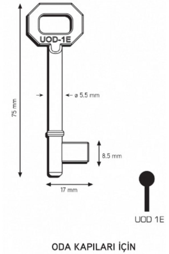 Maymuncuk Oda Kapısı Anahtarı Her Kilidi Açan Anahtarlar-2 Adet - 11mm-13 Mm - Resim 3