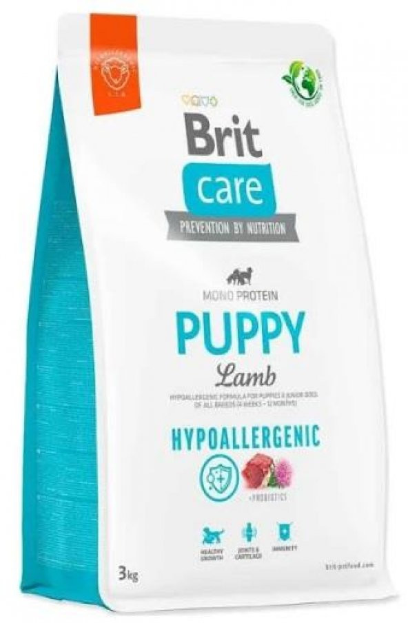 Brit Care Probiotic İçerikli Hipoallerjenik Kuzu Etli Yavru Köpek Maması 3 Kg