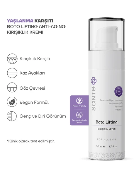 Sante Plus Cilt Yenileyici Kırışıklık Karşıtı Peptit Cilt Bakımı Botolifting Kırışıklık Kremi 50 ML - 2