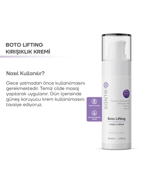 Sante Plus Cilt Yenileyici Kırışıklık Karşıtı Peptit Cilt Bakımı Botolifting Kırışıklık Kremi 50 ML - 4