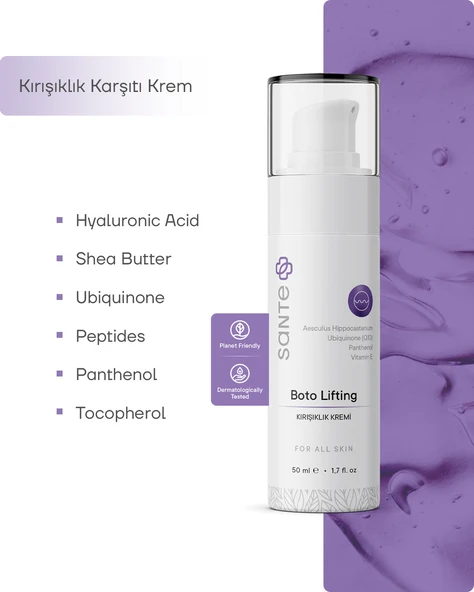 Sante Plus Cilt Yenileyici Kırışıklık Karşıtı Peptit Cilt Bakımı Botolifting Kırışıklık Kremi 50 ML - 3