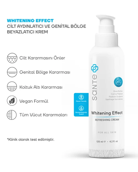 Sante Plus Aydınlatıcı Leke Karşıtı Cilt Beyazlatıcı Krem 125 Ml ( Yüz, Koltuk Altı, Bikini Bölgesi ) - 2