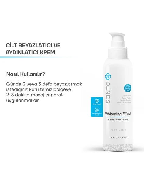 Sante Plus Aydınlatıcı Leke Karşıtı Cilt Beyazlatıcı Krem 125 Ml ( Yüz, Koltuk Altı, Bikini Bölgesi ) - 4