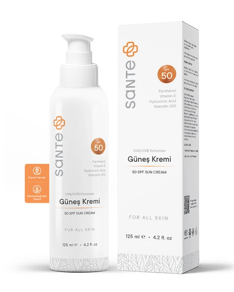 Sante Plus Leke Karşıtı, Cilt Bariyeri Güçlendirici SPF 50+ Yağsız Yüz ve Vücut Güneş Kremi 125 ML - 5