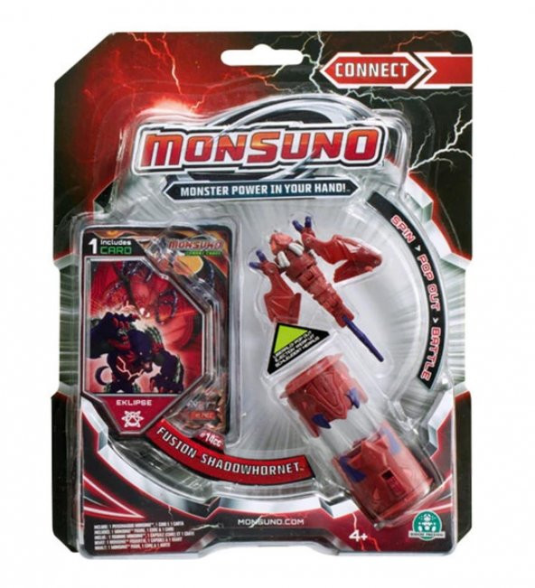 MONSUNO, Lisanslı Fusion Shadowhornet Black Bullet Figür, Fırlatma Kapsülü ve Oyun Kartı - 5