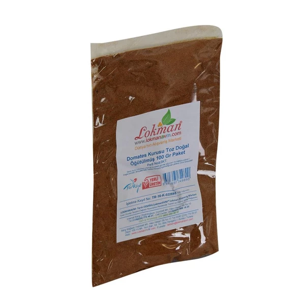 Doğal Öğütülmüş Domates Kurusu Domates Tozu 100 Gram Paket - 2