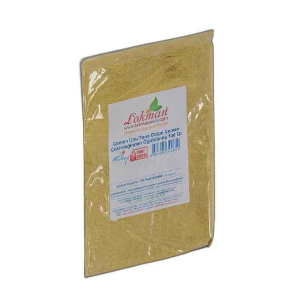 Doğal Çemen Unu Tane Çemen Çekirdeğinden Öğütülmüş 100 Gram - 3
