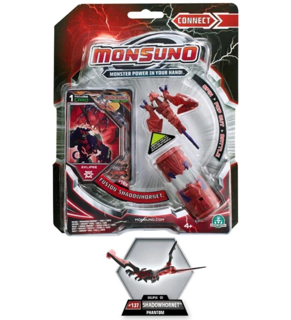 MONSUNO, Lisanslı Fusion Shadowhornet Figür, Fırlatma Kapsülü ve Oyun Kartı - 4